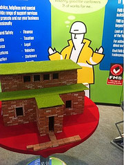 ClayClay mini bricks used on the Federation of Master Builders Stand at Excel's WorldSkills Show Early October 2011. Visitors to the FMB stand helped build the model house